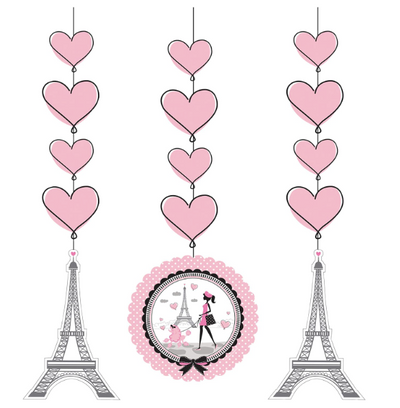Paris Hanging Cutouts 36" (x3u)