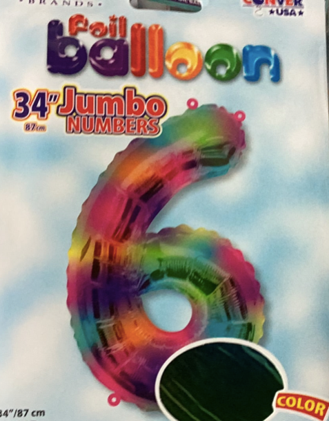 Globo Jumbo 6 Rainbow