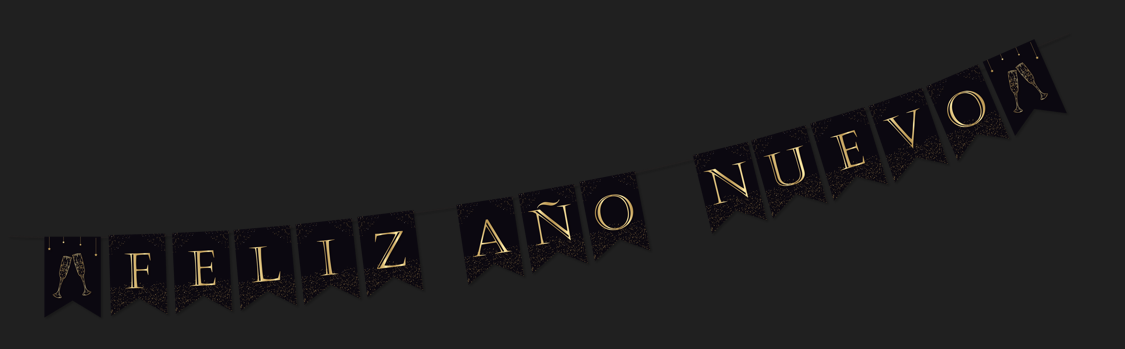 BANDERIN FELIZ AÑO NUEVO