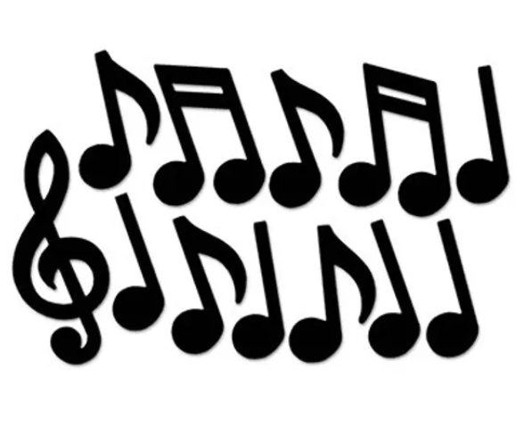 MUSICAL NOTE CUTOUTS