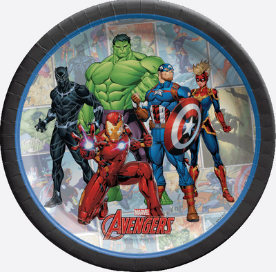 Marvel Avengers Plates Unite