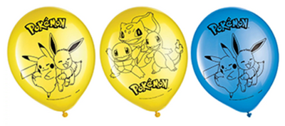 Pokemon Latex Balloons