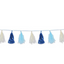 Xmas Metallic & Tissue Tassel Garland