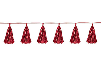 Xmas Metallic Tassel Garland