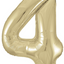 Supershape Foil Balloon #4 White Gold