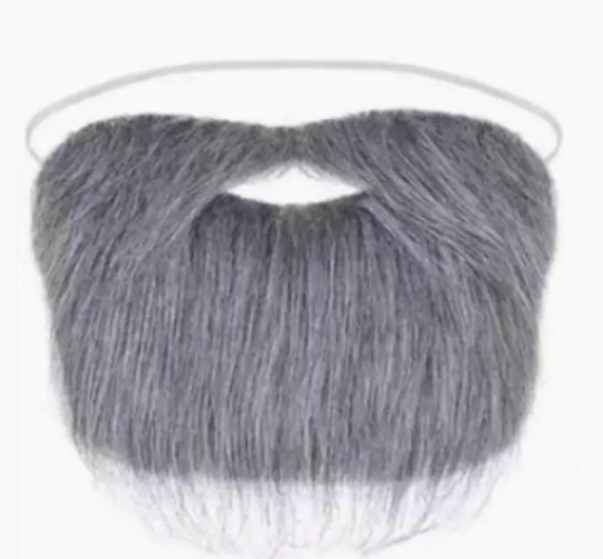 Barba de Hombre + Bigote Gris