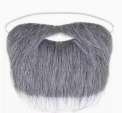 Barba de Hombre + Bigote Gris