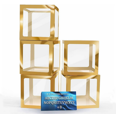 5 Cajas de Globos Transparentes