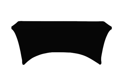 Mantel Spandex 6ft Rectangular - Negro