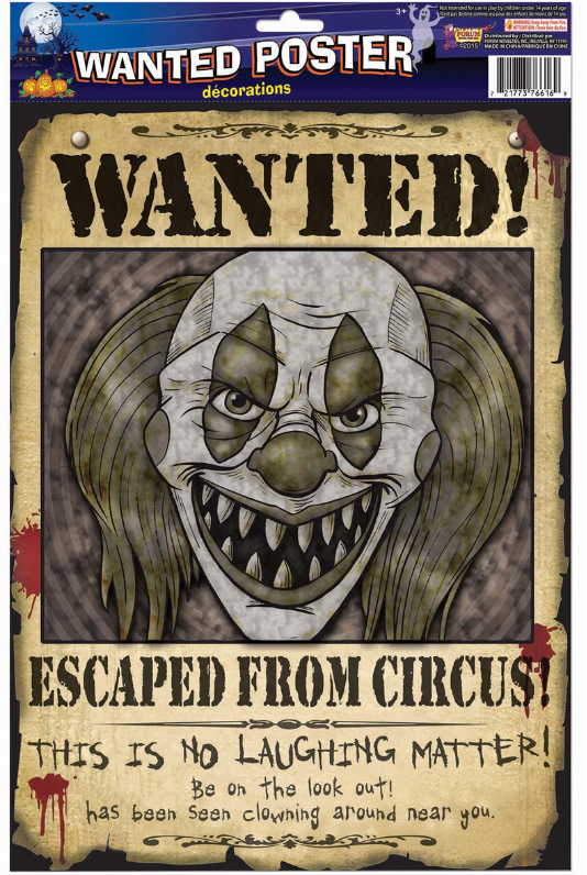 Wanted Poster Clown