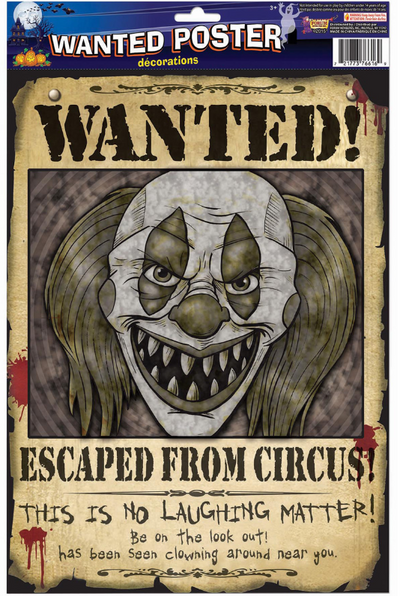 Wanted Poster Clown