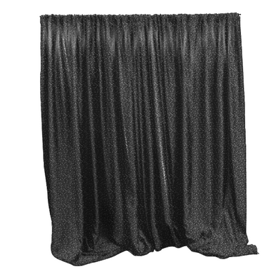 Sequin Backdrop 20ft x 10ft - Black