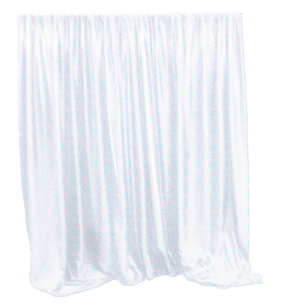 Sequin Backdrop 20ft x 10ft - White