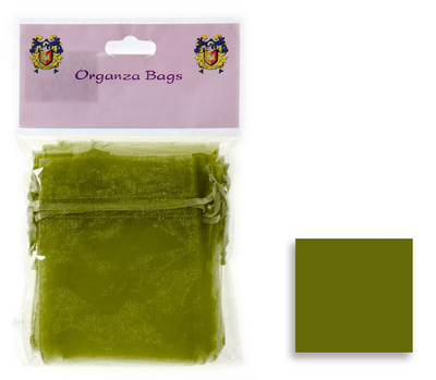 Organza Sheer Bags 3" x 4" - 12pcs Pack GR