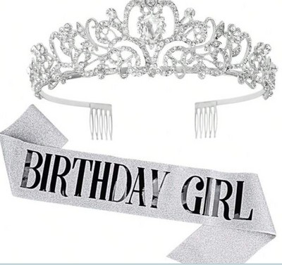 Set Sash & Tiara Birthday Girl