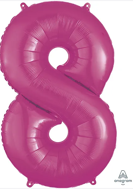 LRG SHP 8 HOT PINK