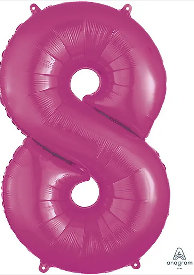 LRG SHP 8 HOT PINK