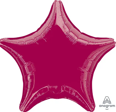 19" BURGUNDY STAR