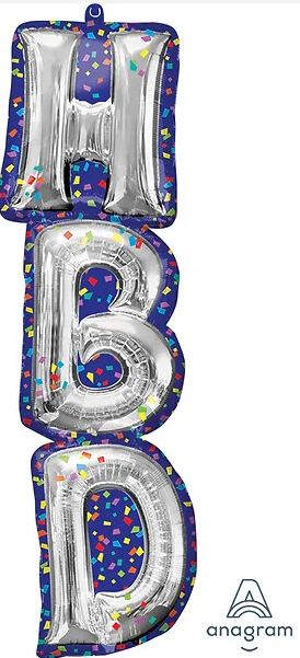 SUPER SHAPE HBD BALLOON LETTERS