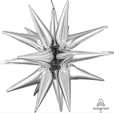 MULTI-BLLN MAGIC STAR LRG SILVER