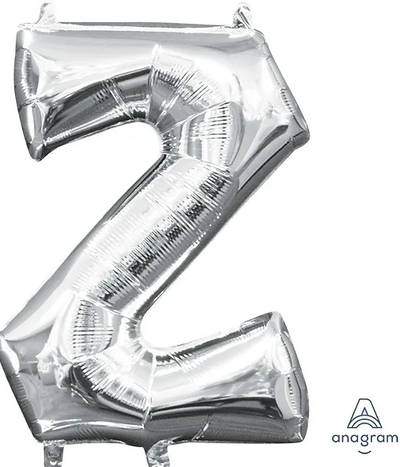 Balloon Air-Filled Letter "Z"- Silver