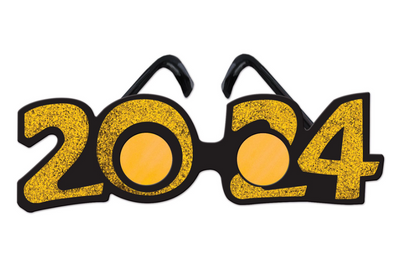 2024 Glittered Plastic Eyeglasses