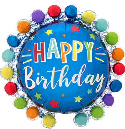 Globo Jumbo Happy Birthday Colores