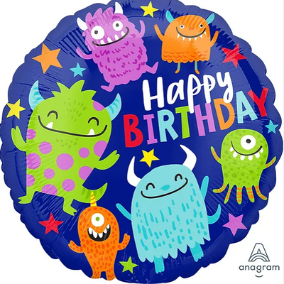 18" HAPPY LITTLE MONSTER BDAY