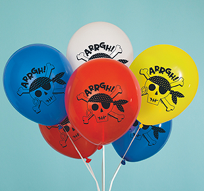 AHOY PIRATE LATEX BALLOONS