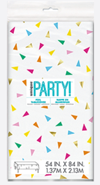 BRIGHT TRIANGLE HBD TABLECOVER