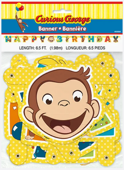 CURIOUS GEORGE  JOINTED BANNER