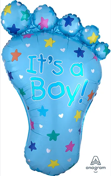 LRG SHP IT'S A BOY FOOT