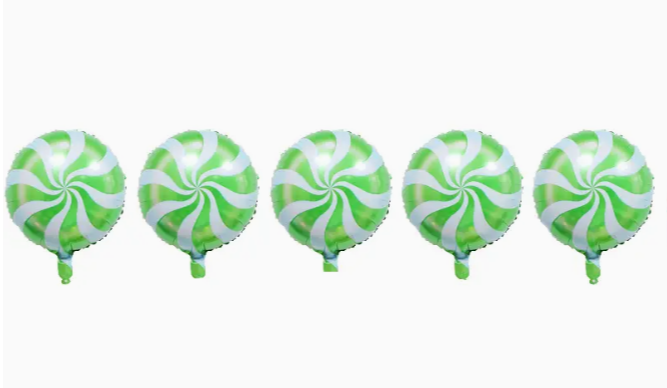 Globo Navidad mentas Rojo y Verde