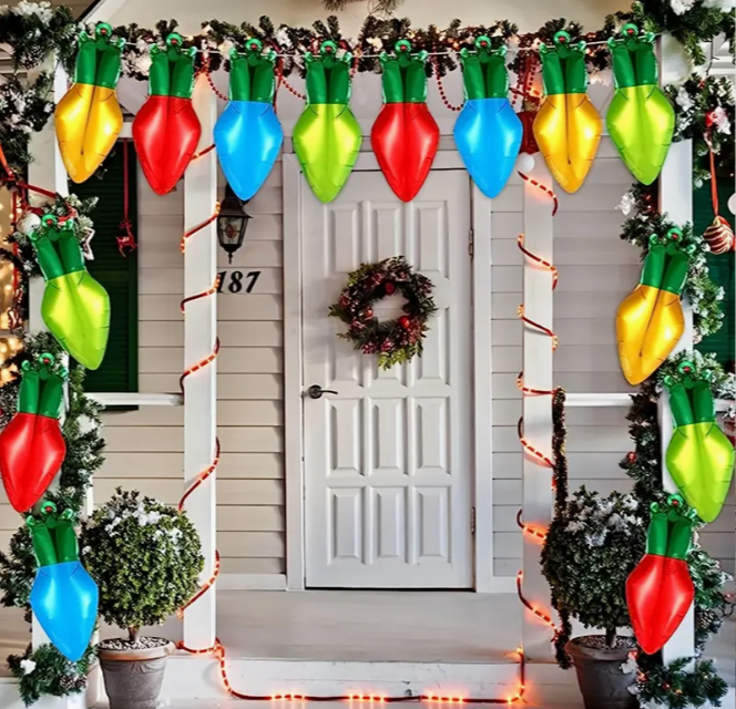 Globo Navidad Bombillas (x1u)