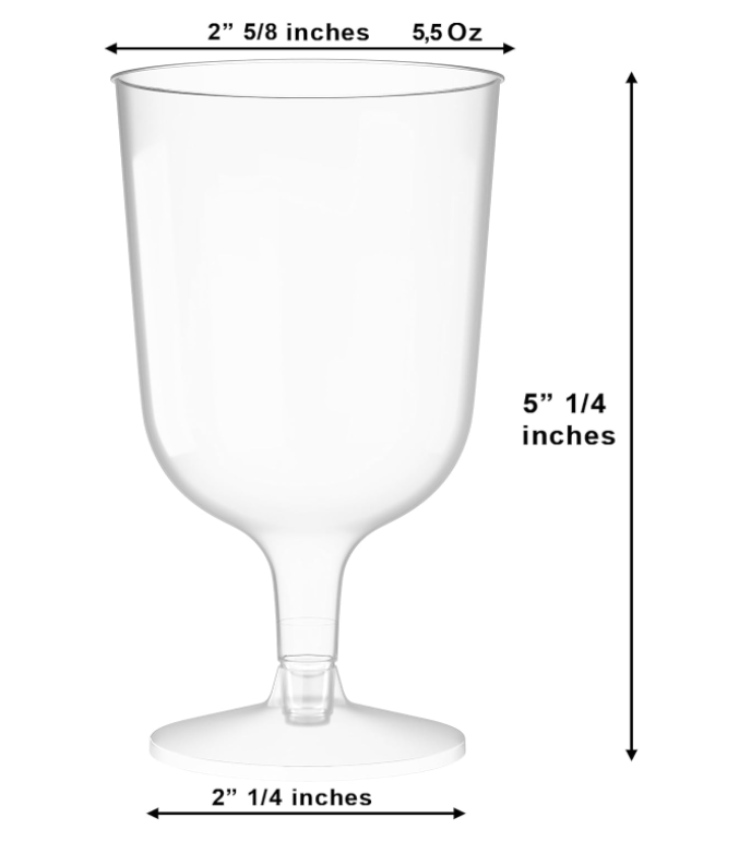 Copas de Vino x 25 Unidades
