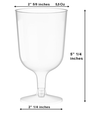 Copas de Vino x 25 Unidades