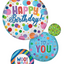 Globo Supershape SATIN HAPPY BIRTHDAY