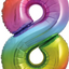 Supershape Foil Balloon #8 Rainbow