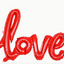 Globo Letra Love San Valentin