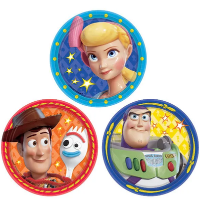 Toy Story 4 Plates 7" (x8u)