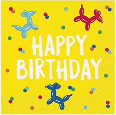 BALLOON DOG LUN NAPKINS