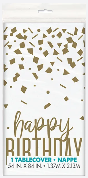 GOLD CONFETTI BIRTHDAY TABLECO