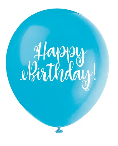 PRINTED BLLNS HAPPY BIRTHDAY