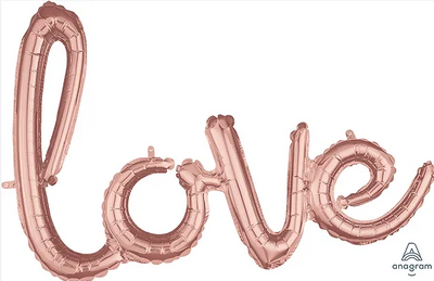 PHRASE SCRIPT LOVE ROSE GOLD