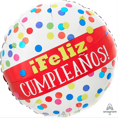 18" FELIZ CUMPLEAÑOS PRIMARY