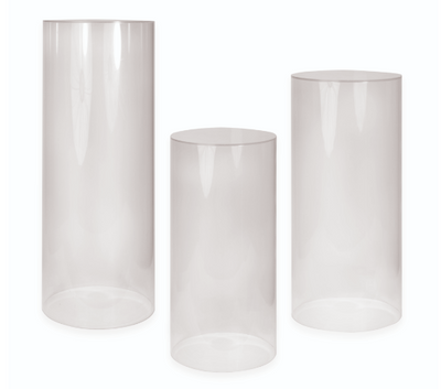 Alquiler - Acrylic Cylinder Pedestal Set 1pc/set (1 Unidad)