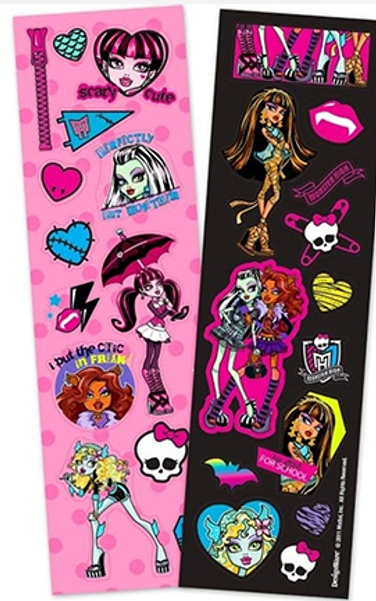 MONSTER HIGH STICKER STRIPS