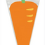 CARROT CONE SHAPED CELLO BAGS (20u)
