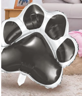 Globo Hueso y Huella Perro Foil