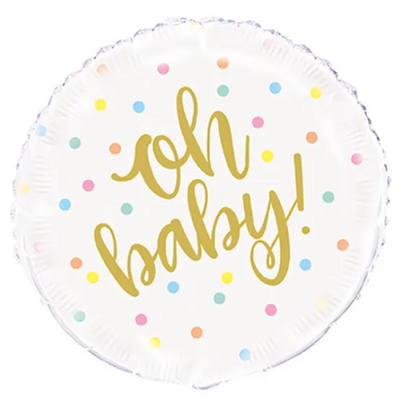OH BABY GOLD SHOWER 18"